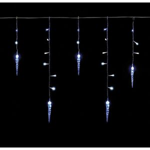 SNOWTIME Christmas Outdoor Ice Stick Icicle Lights- 240 Led's - White and Blue