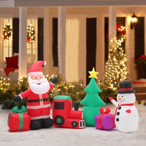 Livingandhome - 2.8M Inflatable Christmas Tree Model Xmas Gift Box Garden Decor