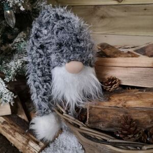 29cm Tall Gonk With Oversized Fur Hat Christmas Decoration Festive Ornament