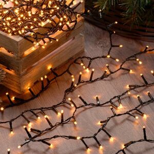 Festive Productions - 15.5m Indoor & Outdoor Flickering Effect led Christmas Tree Fairy Lights Warm White - Warm White