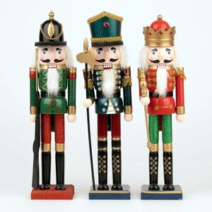 Shatchi - 30cm Musical Animated Wooden Nutcrackers Soldiers Christmas Ornament Any One