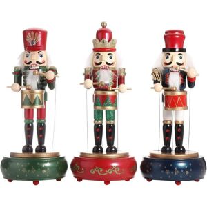 Shatchi - 30cm Musical Animated Wooden Nutcrackers Soldiers Christmas Ornament Any One