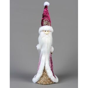 Shatchi - 34cm Burgundy Santa - Christmas Figurine