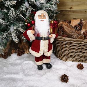 Samuel Alexander - 45cm Luxury Standing Red Suit Santa Indoor Christmas Decoration