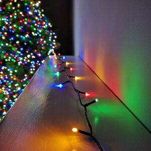 Samuel Alexander - 480 led 38.3m Premier SupaBrights Indoor Outdoor Christmas Multi Function Mains Operated String Lights with Timer in Multicoloured