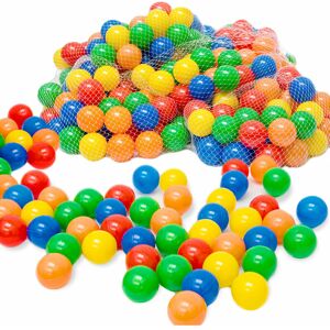 Littletom - 50 - 10.000 Plastic Play Balls for Children Babyballs Balls Ballbath 5 Color