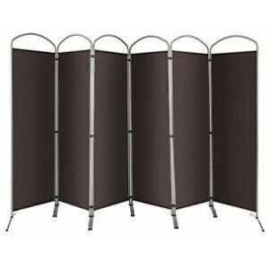 Costway - 6 Panel Room Divider 188cm Folding Privacy Screen Portable Freestanding Divider