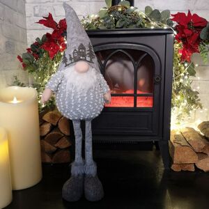 Samuel Alexander - 64cm Christmas Standing Gonk Decoration with Grey Hat