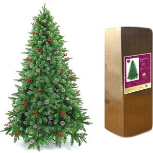 SHATCHI 6FT Green Stockholm Christmas Tree - Green