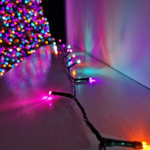 Samuel Alexander - 720 led 57.5m Premier SupaBrights Indoor Outdoor Christmas Multi Function Mains Operated String Lights with Timer in Rainbow