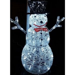 Premier - Outdoor led Christmas Snowman Garden Lighting Decoration - 74cm