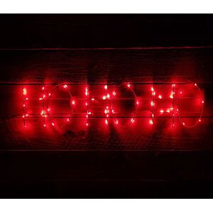 Samuel Alexander - 80cm Premier Indoor Outdoor Flashing led Ho Ho Ho Christmas Sign Decoration