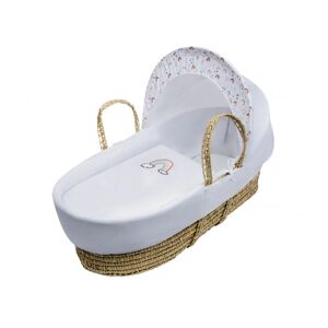 Kinder Valley - a Band of Colour Palm Moses Basket With Quilt, Padded Liner, Body Surround and Adjustable Hood