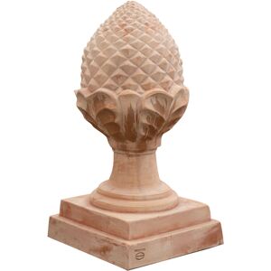 Biscottini - Aged pine cone, Tuscan terracotta L38xPR38xH74 cm Made in Italy