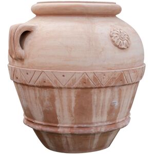 BISCOTTINI Aged Tuscan terracotta jar L100xPR94xH100 cm Made in Italy