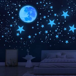 ALWAYSH Glow in the Dark Stars for Ceiling, Star Decorations for Bedroom, Kids Boys Girls Room Decor, Cool Things for Your Room, Wall Stickers for Bedroom,