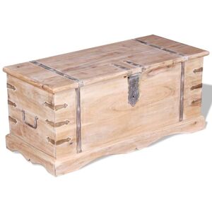 Bloomsburymarket - Arango Acacia Wood Storage Chest by Bloomsbury Market - Brown