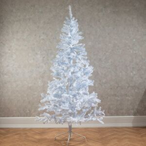 ASAB White Artificial Christmas Tree Xmas Tree Xmas Tree Home Decoration Spruce 7FT