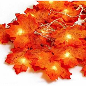 Hoopzi - Autumn Decorations, Fairy Lights, 20 Maple Leaf Light, Garden Lights Outdoor Lights, Autumn Wreath, Christmas Decorations Halloween
