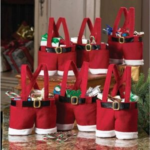 Héloise - Awsaccy Christmas Decorations Pack Gift Bags Candy Bags Stockings Tree Filler Santa Pants Cute Style Cute Treat Bags Stocking Bags