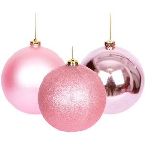 Shatchi - baubles pale pink 35CM 3PC pvc