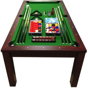 Simba Billiard Table 7-foot Green Convertible into Table - Green Star