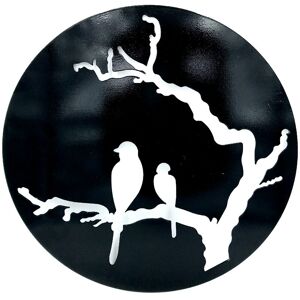 Gardenskill - Bird Song' Garden Wall Art Decoration - 40cm dia x 3mm thick