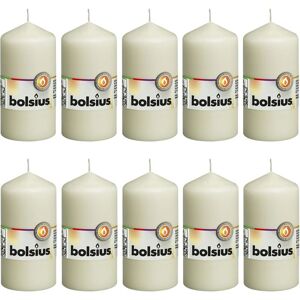 BERKFIELD HOME Bolsius Pillar Candles 10 pcs 120x58 mm Ivory