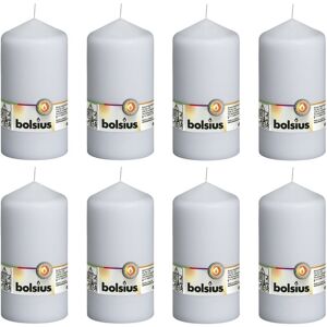 Berkfield Home - Bolsius Pillar Candles 8 pcs 150x78 mm White