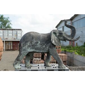 BISCOTTINI Bronze cast elephant W320xDP120xH210 cm sized