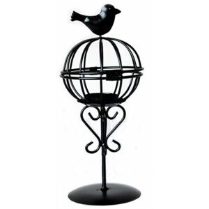 Rose - Candle holder, hollow out, unique birdcage - iron candle holder for the home office