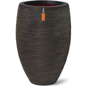 ROYALTON Capi Vase 'Nature Rib' Elegant 'Deluxe' 45x72 cm Dark Brown