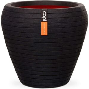 ROYALTON Capi Vase Nature Row Tapered 42x38 cm Black KBLRO362