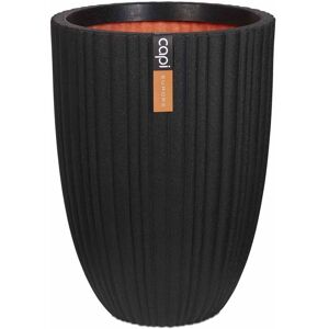 ROYALTON Capi Vase Urban Tube Elegant Low 46x58 cm Black KBLT783