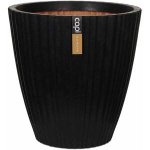 Royalton - Capi Vase Urban Tube Tapered 40x40 cm Black KBLT801