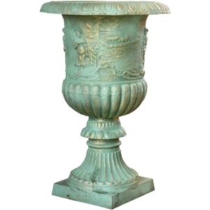 BISCOTTINI Cast cast iron vase with antique white finish