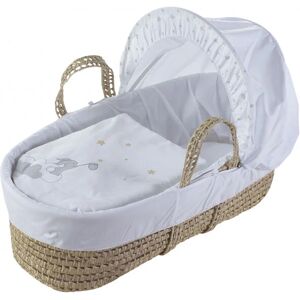 Kinder Valley - Catching Stars Palm Moses Basket With Quilt, Padded Liner, Body Surround and Adjustable Hood