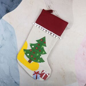 LANGRAY Children's Christmas Decoration Gifts Socks Supplies Christmas Santa Snowman Bear Stocking Sock Gift Bag Hanging Party Tree Decor Christmas Tree