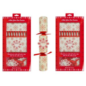 ROYLE Christmas Crackers Make Your Own diy Snowflake Xmas Party Tableware 12 Crackers