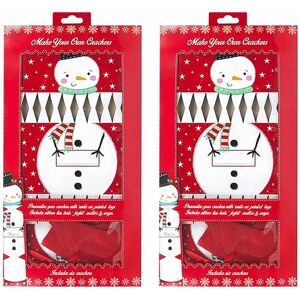 Royle - Christmas Crackers Make Your Own diy Snowman Xmas Party Tableware 12 Crackers