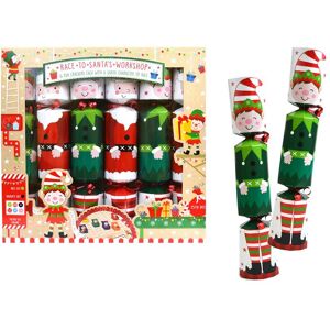 YOL Christmas Crackers Set of 6 Racing Crackers Santa Xmas Party Games Kids