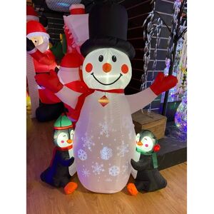 Premier - Christmas Decoration Snowman Penguins Outdoor large Inflatable 1.8m