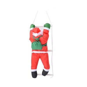 Langray - Christmas Pendant Santa Claus Hanging Doll Ladder Rope Climbing New Year Tree Decoration Christmas Tree Hanging Decor b