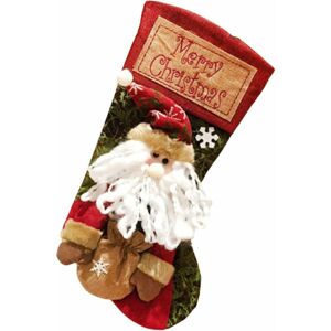 LANGRAY Christmas Stocking Decoration Christmas Socks Gift Bag Cartoon Cute Santa Claus Snowman Patterns Christmas Sock Gift Container Decor c