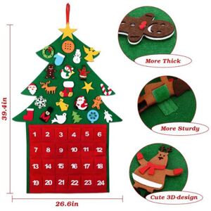 LANGRAY Christmas Tree Fabric Advent Calendar (Countdown to Christmas)