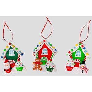 Shatchi - Christmas Tree Hanging Decoration 12Pcs Homes - Multicolour