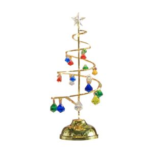 LANGRAY Christmas Tree LED Light,Christmas Table Lamp Decorative Desk Lamp, Ornaments Night Light Crystal Lamp LED Modern Crystal Decor for Desktop, Living