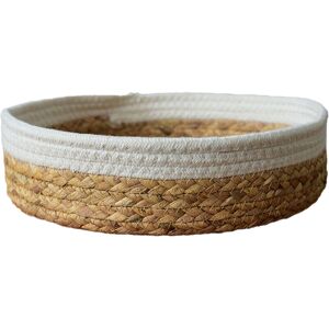 Pesce - Circular storage basket desktop sundries straw woven storage box beige l