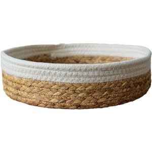 PESCE Circular storage basket desktop sundries straw woven storage box beige s