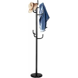 Costway - Coat Hat Hanger 8 Hooks Freestanding Clothes Holder Organiser Stand Rack Home